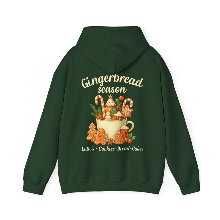 Gingerbread Holiday Cozy Christmas Latte Crewneck Hoodie S-5XL