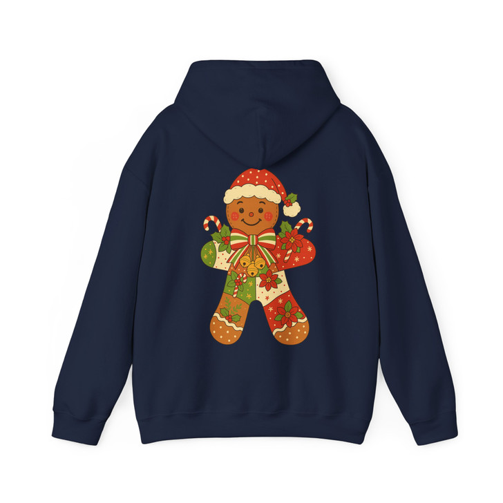 Gingerbread Holiday Cute Retro Christmas Baking Hoodie S-5XL