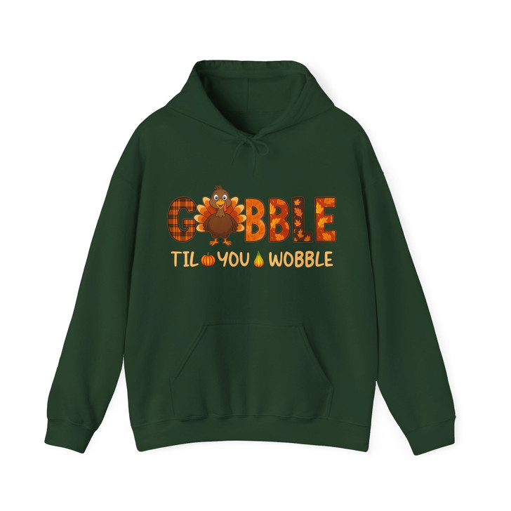Gobble Til You Wobble Hoodie Adult Hoodie S-5XL