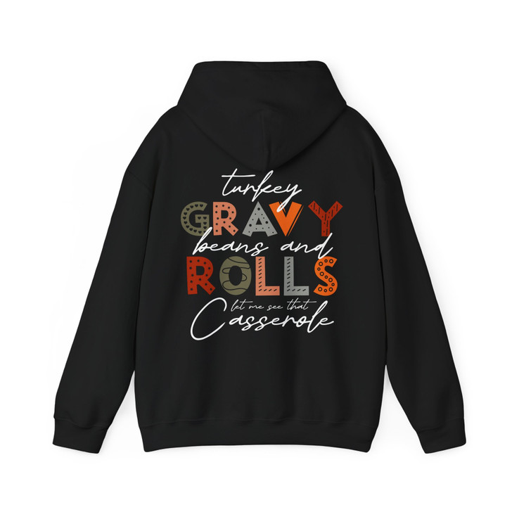 Turkey Gravy Beans And Rolls Hoodie Adult Hoodie S-5XL