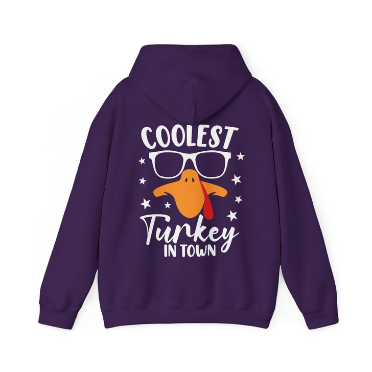 Coolest Turkey In Town Hoodie Adult Hoodie S-5XL