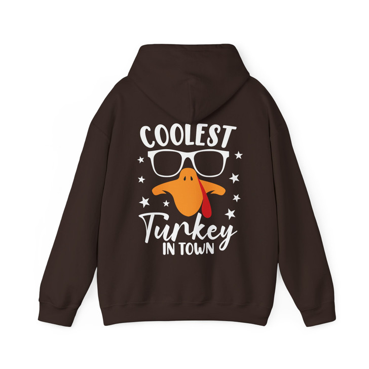 Coolest Turkey In Town Hoodie Adult Hoodie S-5XL
