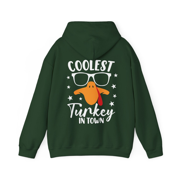 Coolest Turkey In Town Hoodie Adult Hoodie S-5XL