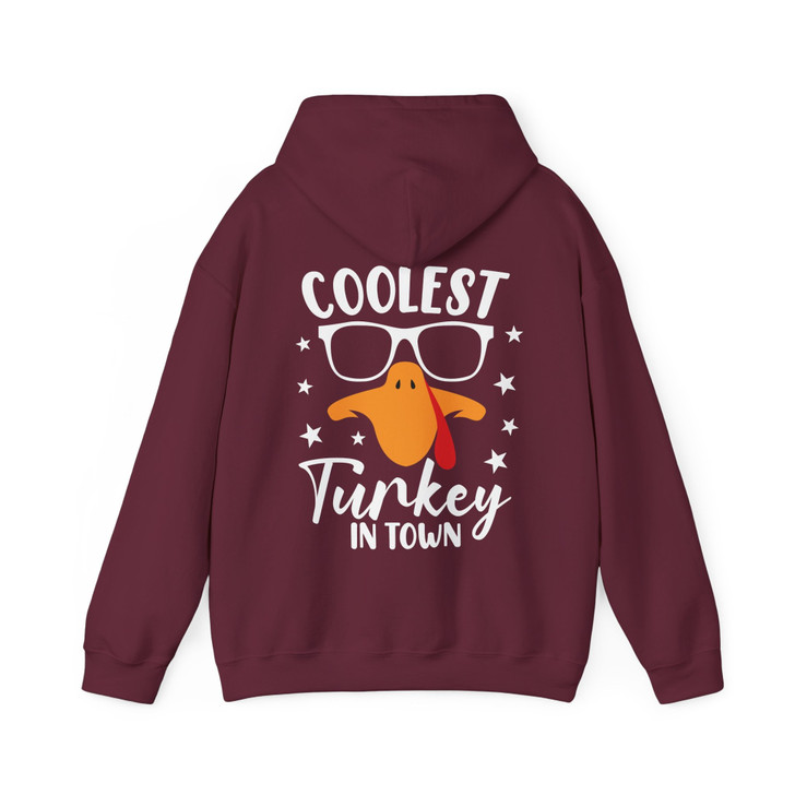 Coolest Turkey In Town Hoodie Adult Hoodie S-5XL