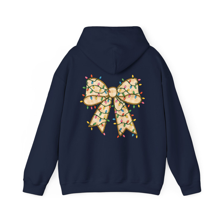 Coquette Christmas Bow Hoodie Adult Hoodie S-5XL