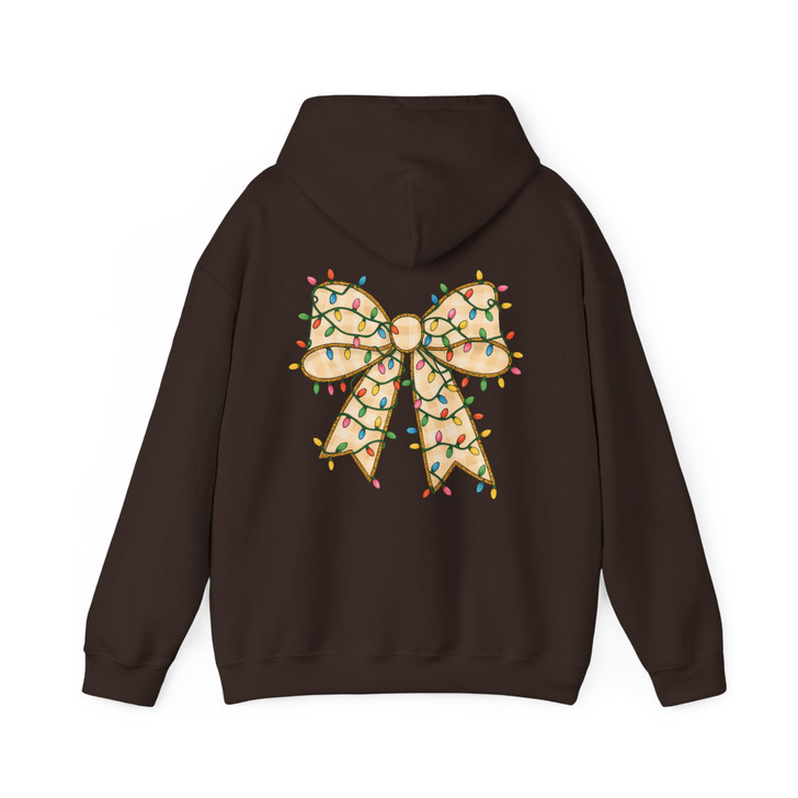 Coquette Christmas Bow Hoodie Adult Hoodie S-5XL