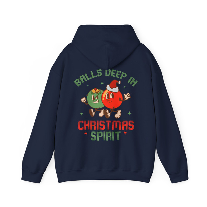 Balls Deep In Christmas Spirit Hoodie Adult Hoodie S-5XL