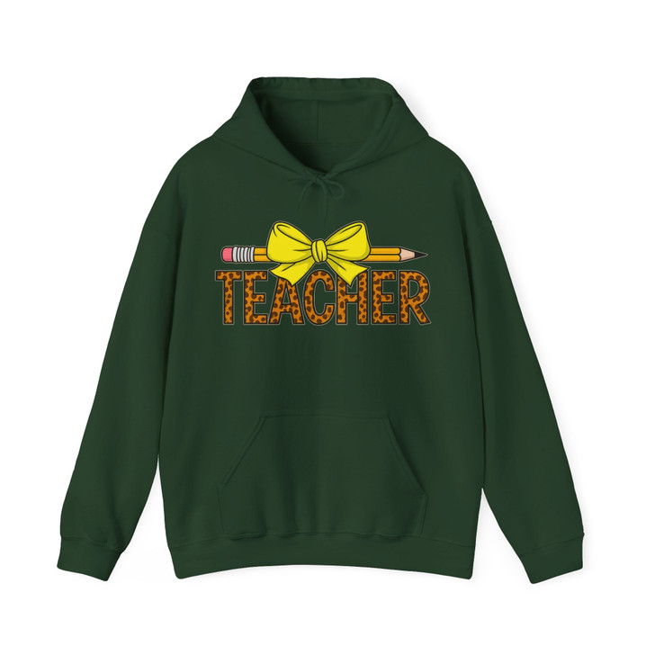 Trendy Teacher Leopard Hoodie Adult Hoodie S-5XL