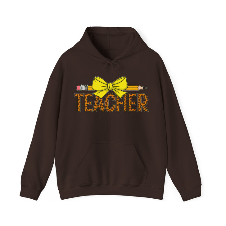 Trendy Teacher Leopard Hoodie Adult Hoodie S-5XL