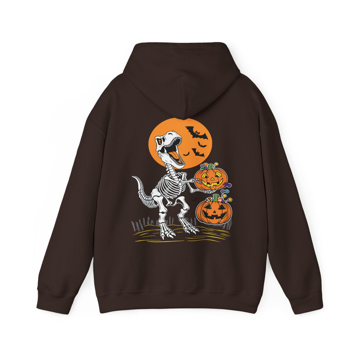 Halloween Cat And Pumpkin Hoodie Adult Hoodie S-5XL