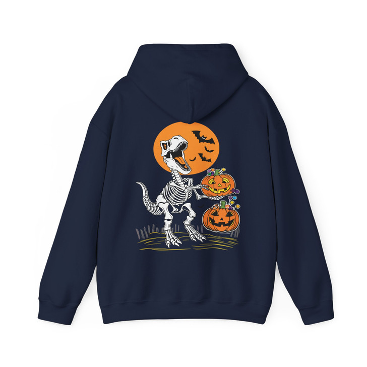 Halloween Cat And Pumpkin Hoodie Adult Hoodie S-5XL