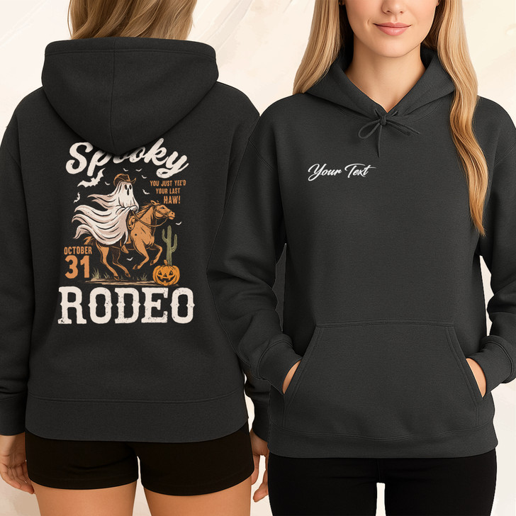 Western Halloween Skeleton Cowgirl Hoodie Adult Hoodie S-5XL