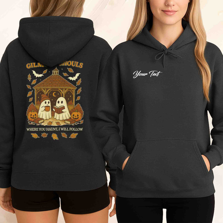 Gilmore Ghouls Halloween Shirt Cute Reading Ghosts Spooky Fall Pumpkin Hoodie S-5XL