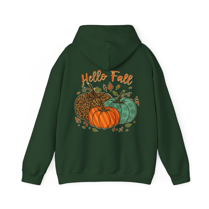 Hello Fall Shirt Cute Thanksgiving Family Outfit Autumn Hoodie S-5XL