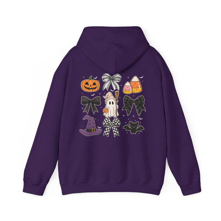 Cute Halloween Pumpkin Ghost Shirt Candy Corn Fall Hoodie S-5XL