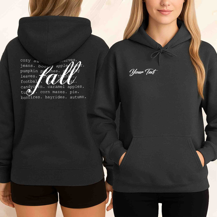 Cozy Fall Shirt Autumn Favorite Words Thanksgiving Hoodie S-5XL