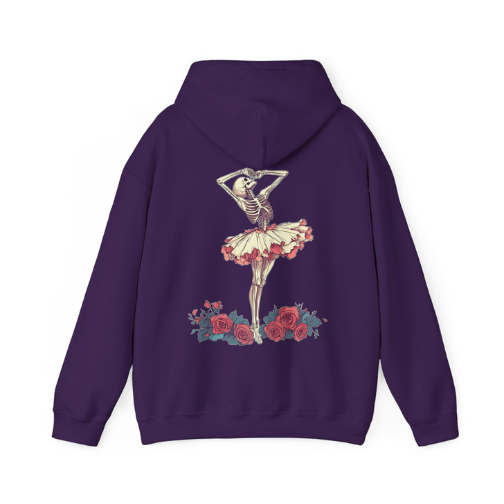 Floral Ballerina Shirt Elegant Ballet Dancer Design Hoodie S-5XL