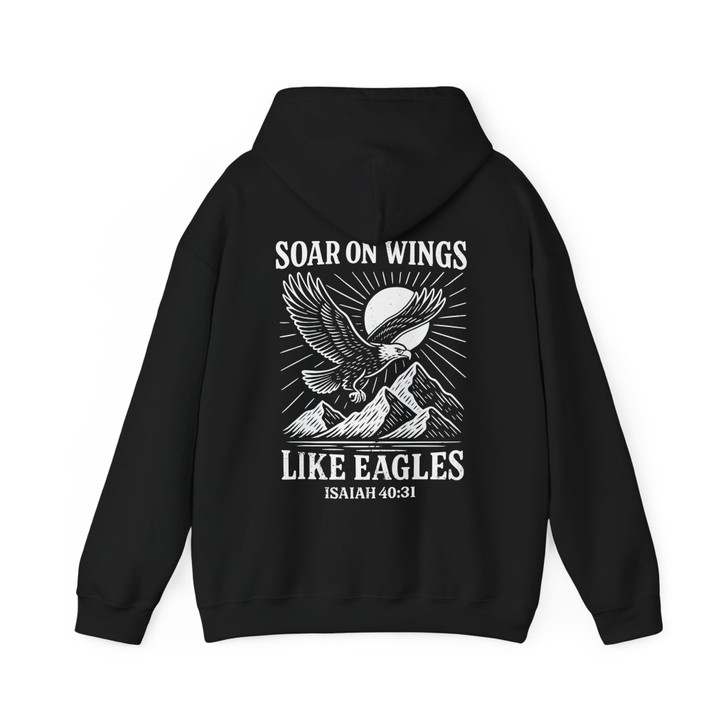 Soar On Wings Like Eagles Shirt Isaiah 40 31 Faith Hoodie S-5XL