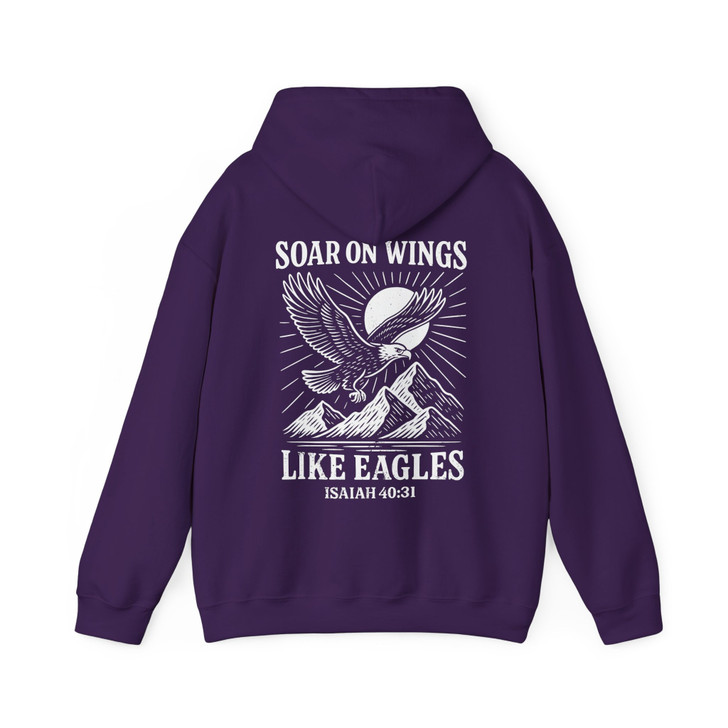 Soar On Wings Like Eagles Shirt Isaiah 40 31 Faith Hoodie S-5XL