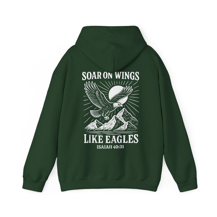 Soar On Wings Like Eagles Shirt Isaiah 40 31 Faith Hoodie S-5XL