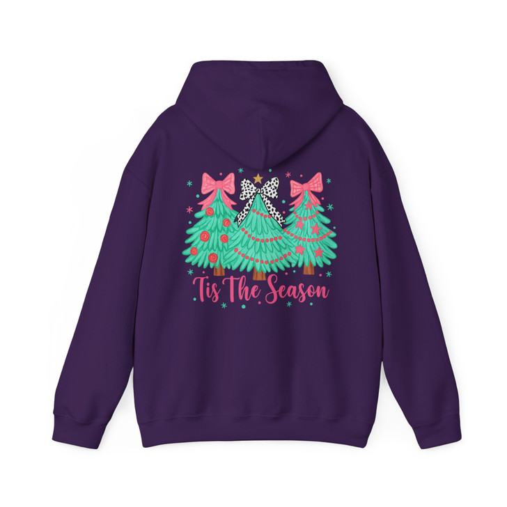 Tis The Season Vibrant Christmas Tree Holiday Hoodie S-5XL