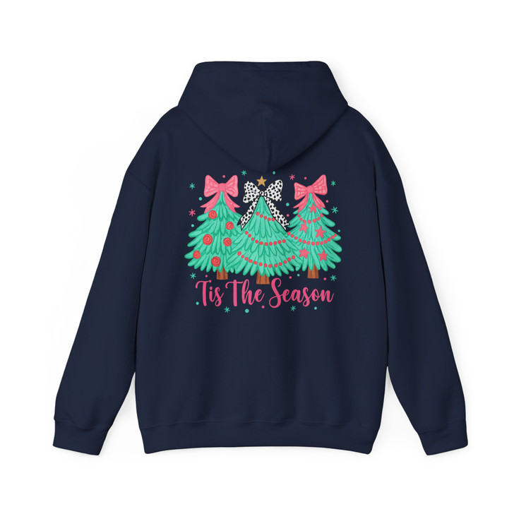 Tis The Season Vibrant Christmas Tree Holiday Hoodie S-5XL