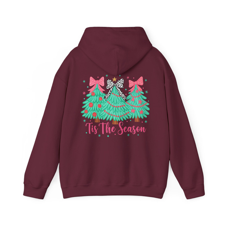 Tis The Season Vibrant Christmas Tree Holiday Hoodie S-5XL