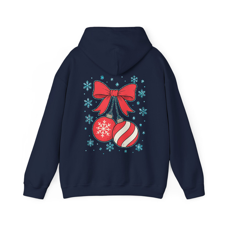 Retro Coquette Christmas Cherries Festive Holiday Hoodie S-5XL
