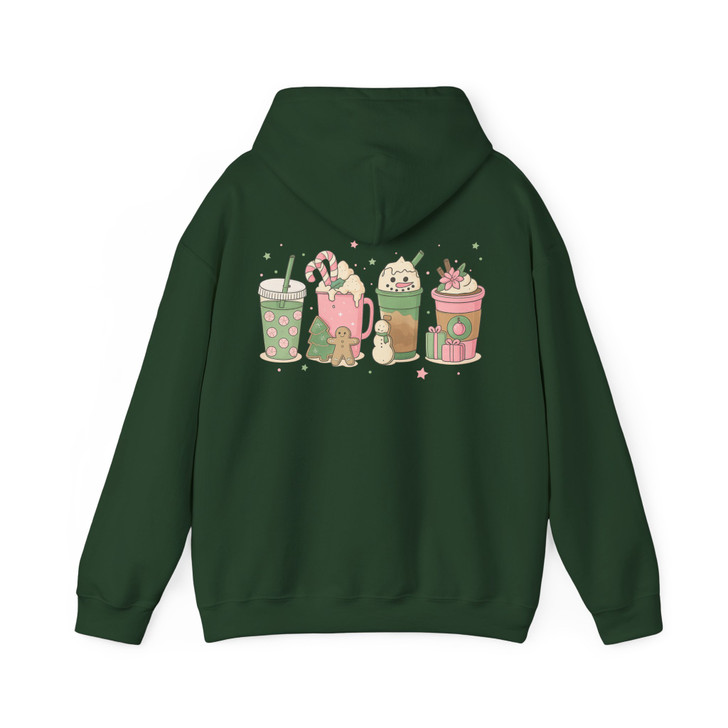 Festive Christmas Coffee Holiday Crewneck Hoodie S-5XL