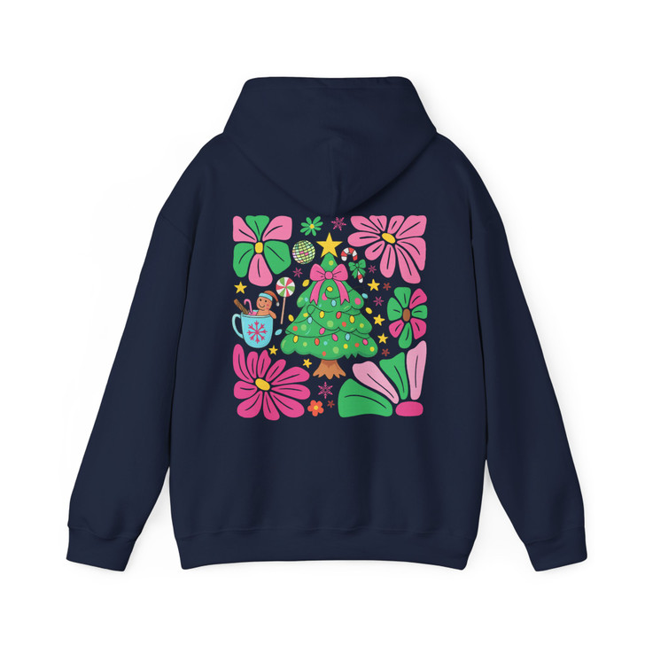 Cute Merry Christmas Family Tree Holiday Hoodie S-5XL