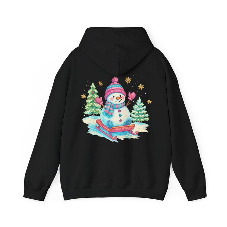 Christmas Snowman Holiday Gift Crewneck Hoodie S-5XL