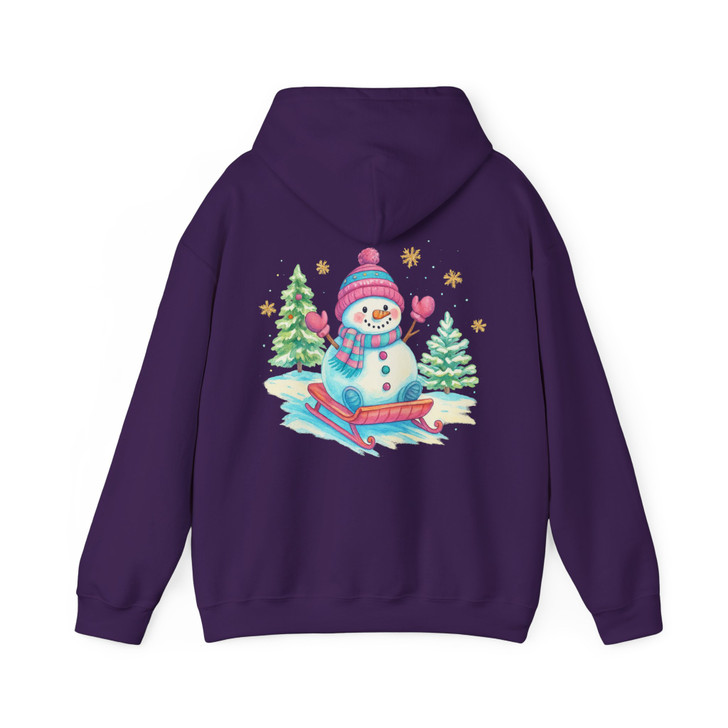 Christmas Snowman Holiday Gift Crewneck Hoodie S-5XL