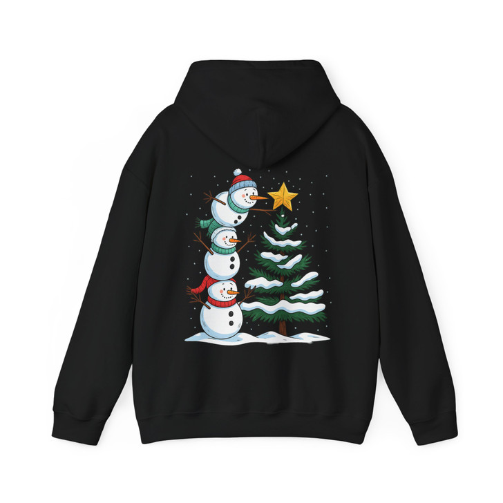 Retro Christmas Snowman Cute Holiday Crewneck Hoodie S-5XL