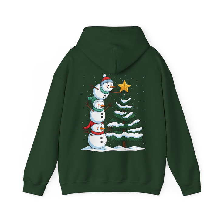 Retro Christmas Snowman Cute Holiday Crewneck Hoodie S-5XL