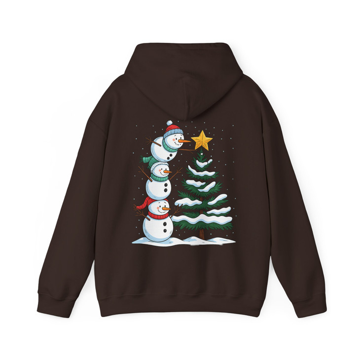 Retro Christmas Snowman Cute Holiday Crewneck Hoodie S-5XL