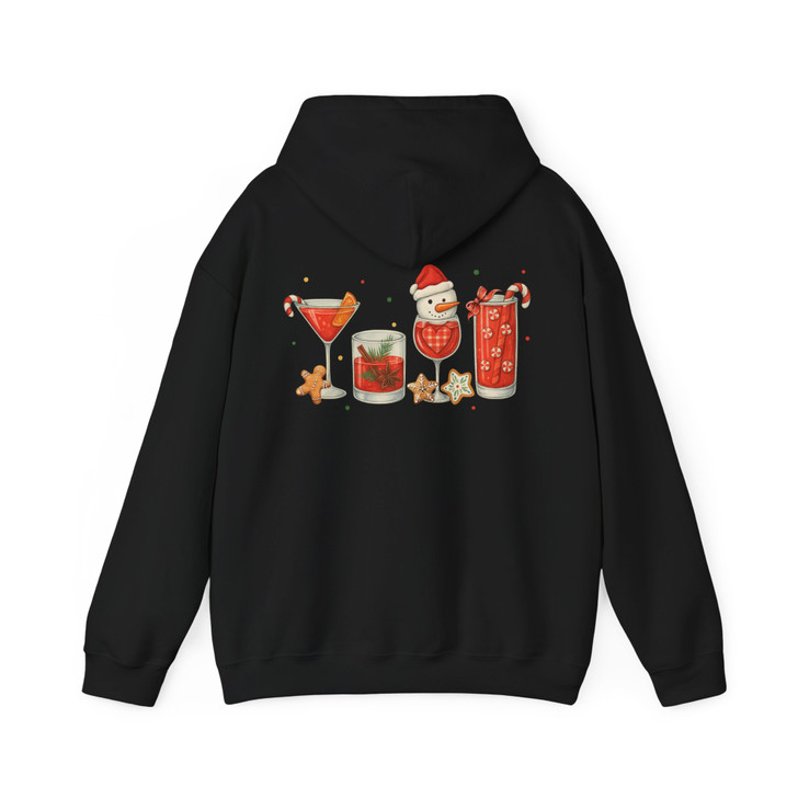 Christmas Cocktails Funny Holiday Party Hoodie S-5XL