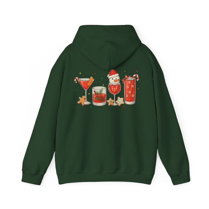 Christmas Cocktails Funny Holiday Party Hoodie S-5XL