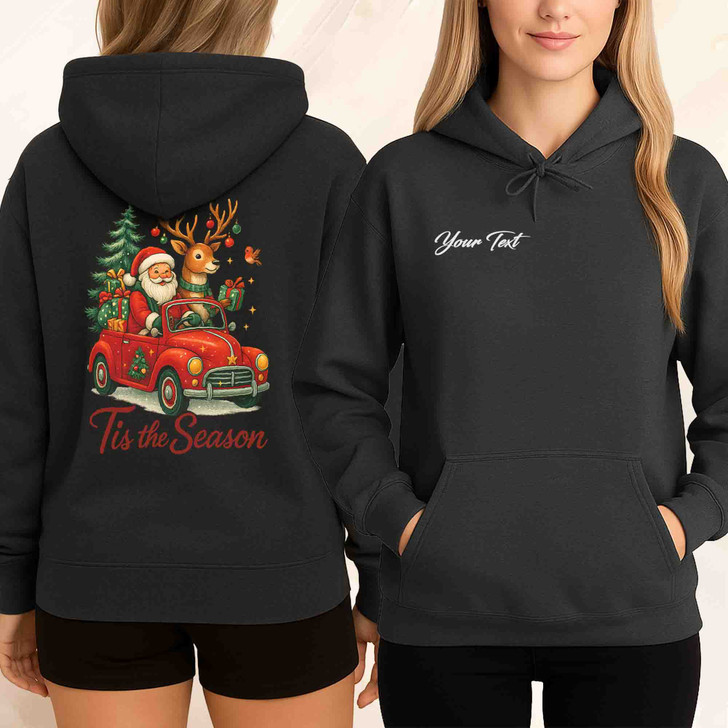 Funny Santa Tis The Season Christmas Hoodie Hoodie S-5XL