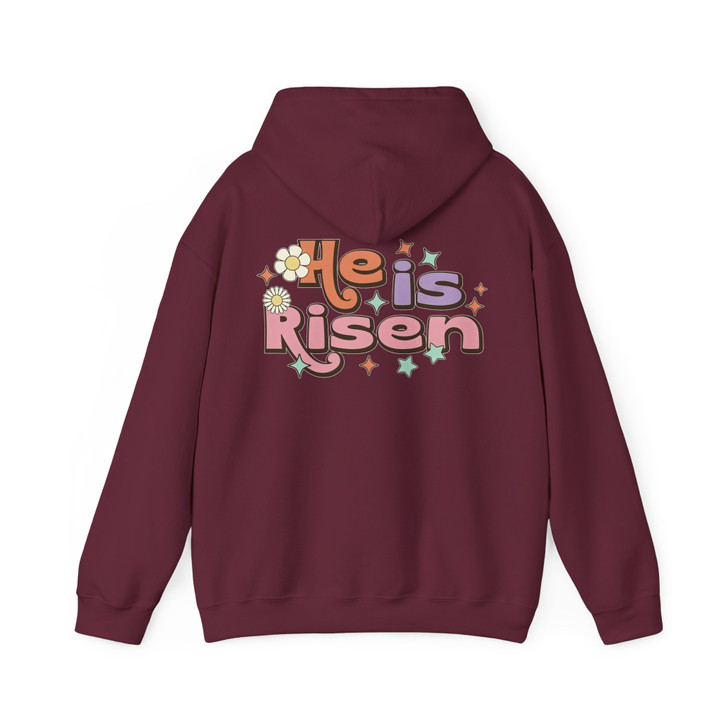 He Is Risen Easter Christian Shirt Adult Hoodie S-5XL