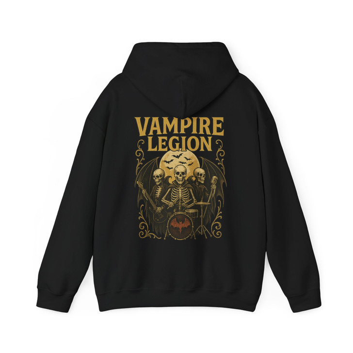 Vampires Shirt Gothic Skull Skeleton Graphic Hoodie S-5XL