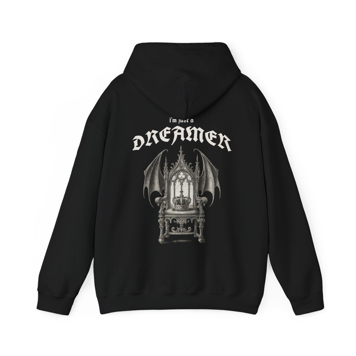 Vintage Gothic Bat Throne Shirt Dark Dreamer Hoodie S-5XL
