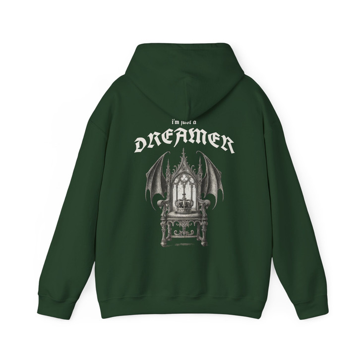 Vintage Gothic Bat Throne Shirt Dark Dreamer Hoodie S-5XL
