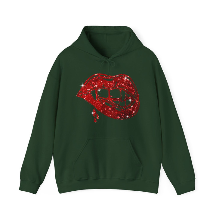 Vampire Lips Shirt Cute Halloween Gothic Hoodie S-5XL
