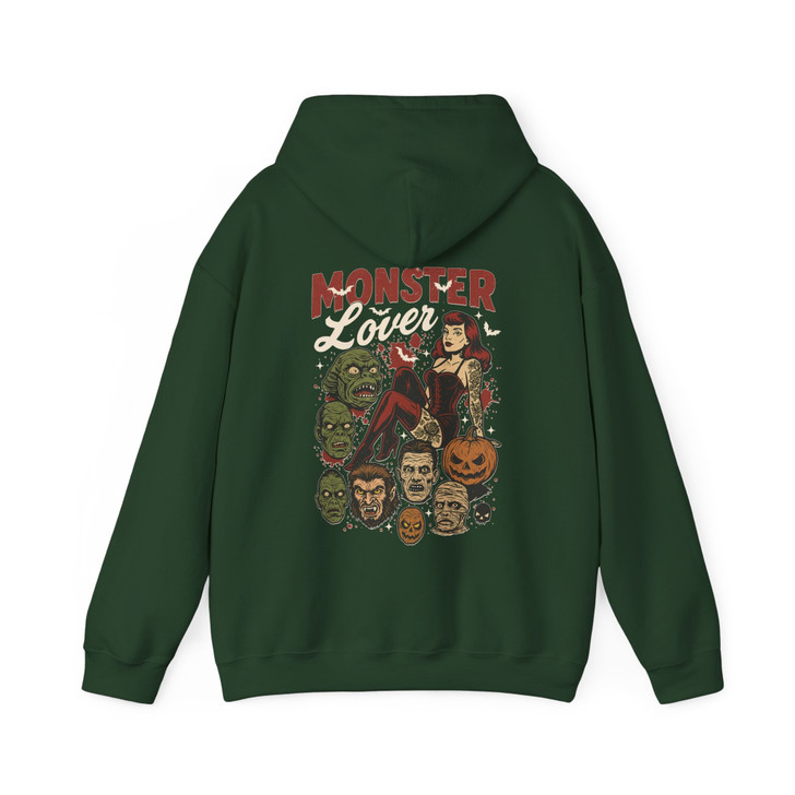 Monster Lover Halloween Shirt Vintage Horror Hoodie S-5XL