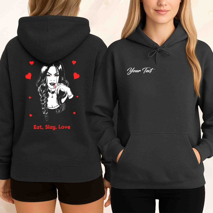 Eat Sleep Love Vampire Shirt Cute Gothic Hoodie S-5XL