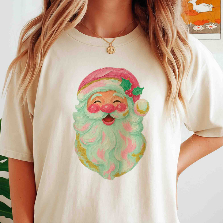 Cute Santa Claus Sweatshirt Watercolor Christmas Santa Unisex Holiday Gift