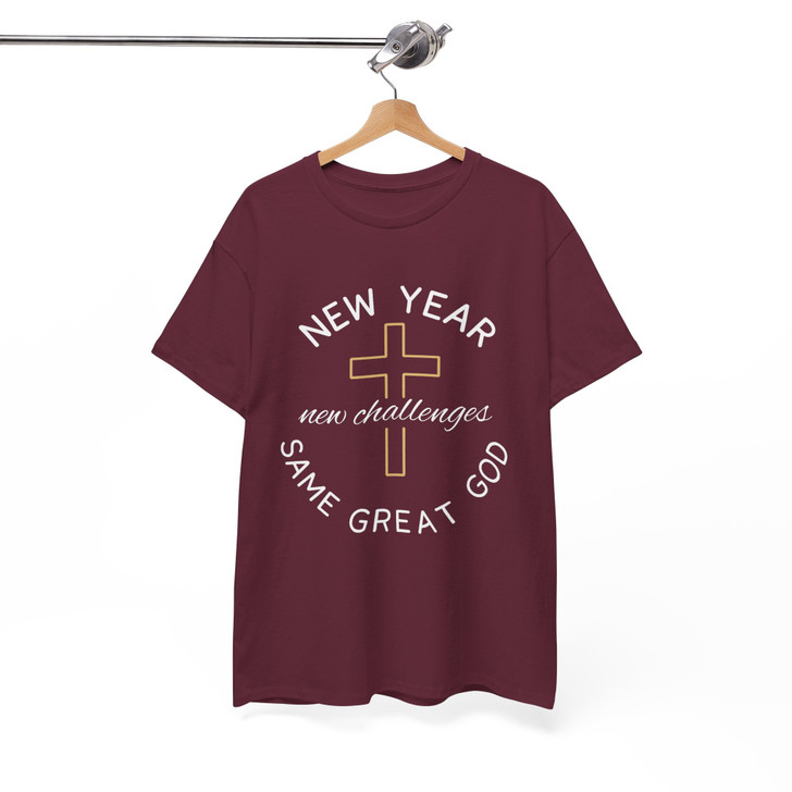 Christian New Year Shirt, New Year Same Great God Tee, Faith Based 2026 T-Shirt S-5XL