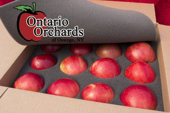 Our apples are hand picked and packed with care, each riding in their own compartment to ensure that they arrive in that just picked condition.