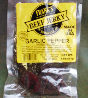 Frank's Beef Jerky Garlic Pepper