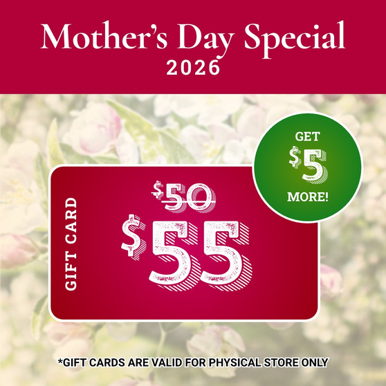 Mother's Day Special $55.00 Gift Card